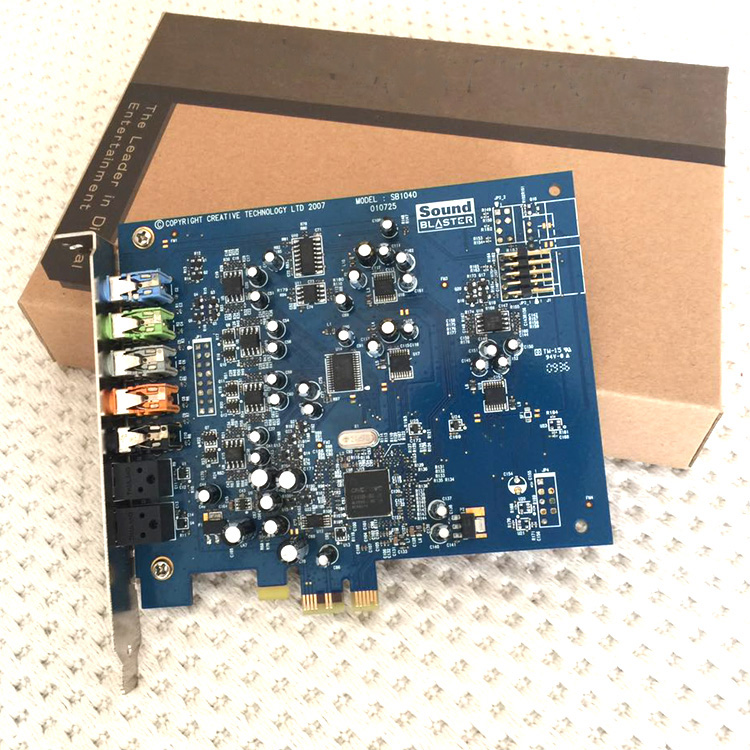 Creative Sound Blaster SB1040 Sound Card PCIe X1 24-bit 96kHz 7.1 Channel X-Fi NEW